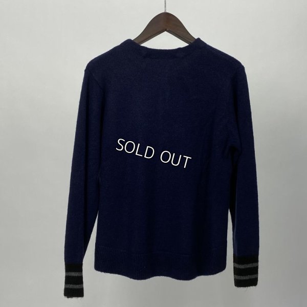 画像2: [PNT]配色ボーダーニットカーディガン (2)