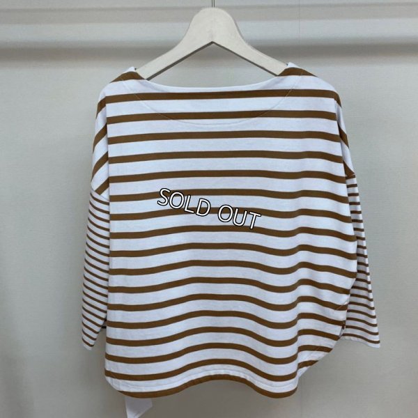 画像2: [PNT]ボーダー切替カットソー (2)