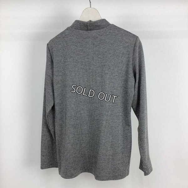 画像2: [PNT]トップス・Tシャツ ジャガード千鳥柄 袖口ベルベットテープ使い (2)