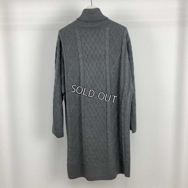 画像2: [PNT]ニット アンゴラ混 縄編みニット ワンピース (2)