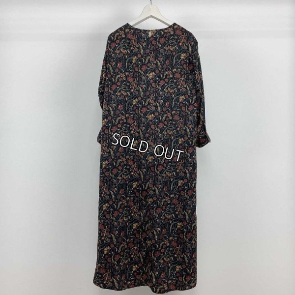 画像2: [PNT]ワンピース スエード花柄プリント ロング丈 (2)