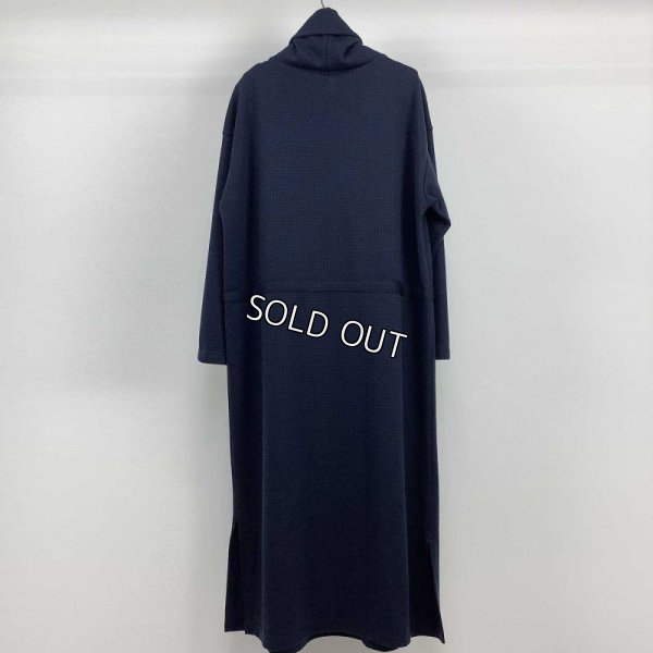 画像2: [PNT]ワンピース ジャガード千鳥柄 ロールネック ウエストマーク (2)