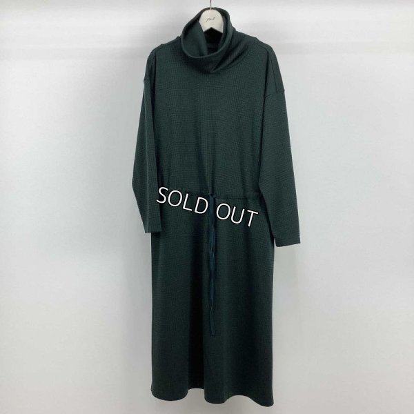 画像3: [PNT]ワンピース ジャガード千鳥柄 ロールネック ウエストマーク (3)