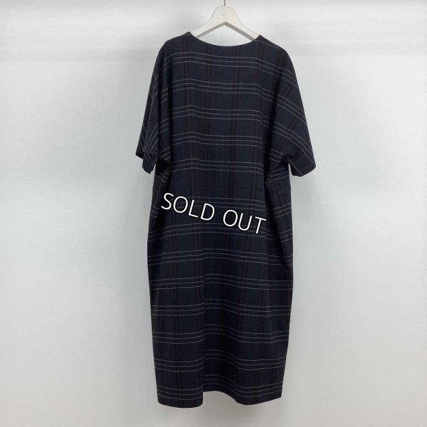 画像2: [PNT]ワンピース ヘリンボーンチェック柄 BIGシルエット (2)