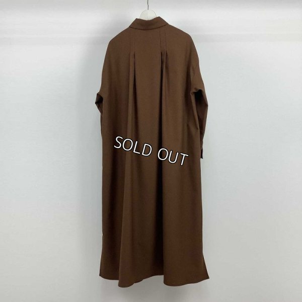 画像2: [PNT]ワンピース ウールタッチツイル ロング丈 (2)
