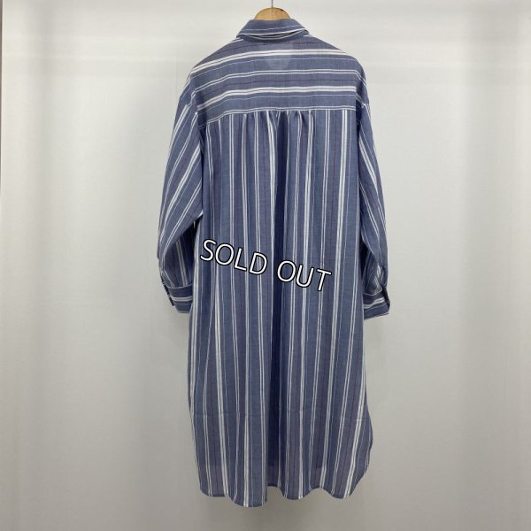 画像2: [PNT]シャツ ブラウス ストライプ ロング丈 (2)