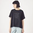 画像1: [PNT]トップス・Tシャツ 英字プリントラグランショート丈　BIGＴシャツ (1)