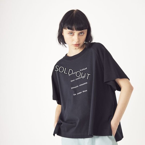 画像2: [PNT]トップス・Tシャツ 英字プリントラグランショート丈　BIGＴシャツ (2)