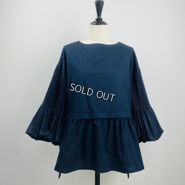 画像8: [PNT]シャツ・ブラウス 袖プリーツ加工切替 (8)