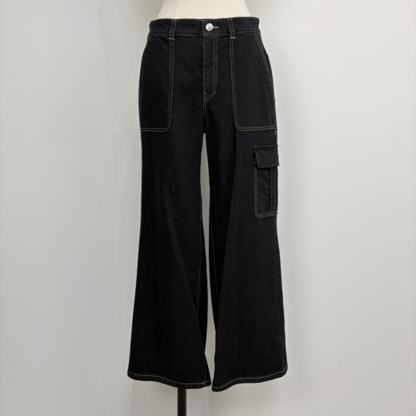 画像1: [PNT]パンツ 左脇ポケット付デニムパンツ/3月上旬配送 (1)