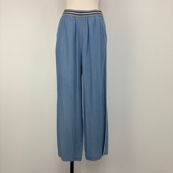 画像1: [PNT]パンツ ウエストゴム使用デニムパンツ/3月上旬配送 (1)