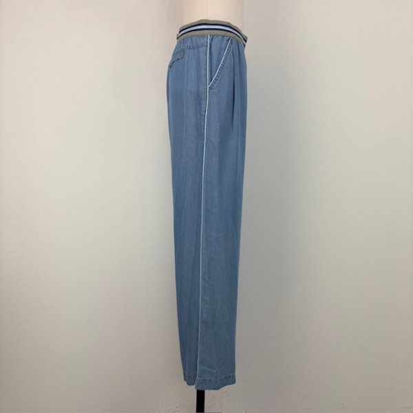 画像2: [PNT]パンツ ウエストゴム使用デニムパンツ/3月上旬配送 (2)