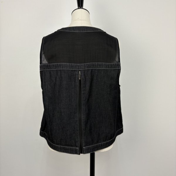 画像4: [PNT]ジャケット 別布使い後ZIP使いベスト/3月上旬配送 (4)