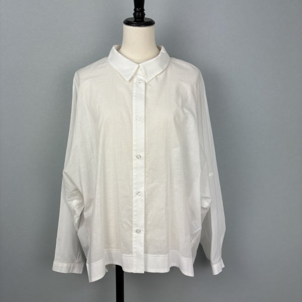 画像3: [PNT]シャツ・ブラウス 衿付Ｂigシルエットブラウス/3月上旬配送 (3)