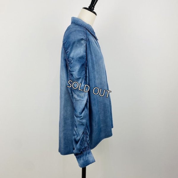 画像2: [PNT]シャツ・ブラウス セルロース袖デザインブラウス (2)