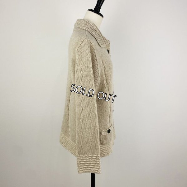 画像2: [PNT]ニット モヘヤ混　衿付カーディガン (2)