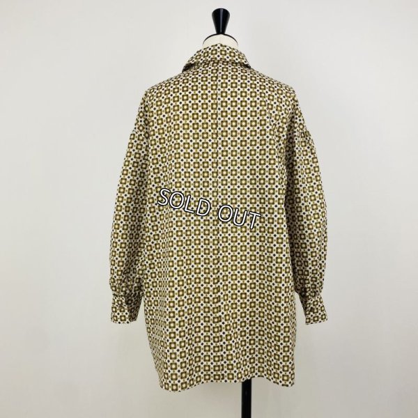 画像2: [PNT]シャツ・ブラウス 衿付き柄ブラウス (2)