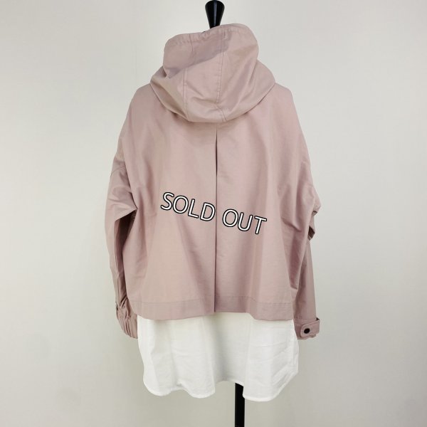 画像2: [PNT]ジャケット 異素材切替フード付きパーカー (2)