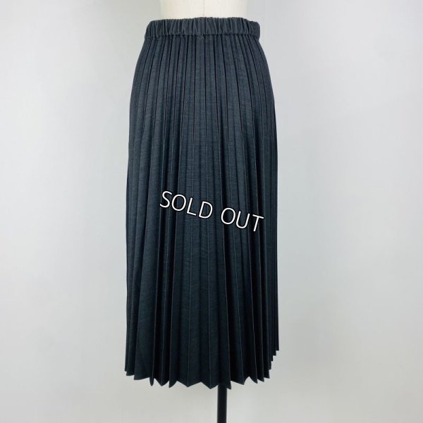 画像2: [PNT]スカート デニム 後身プリーツスカート (2)