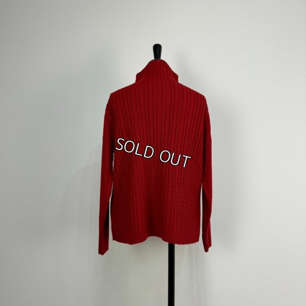 画像2: [PNT]ニット ケーブルファスナーカーデ (2)