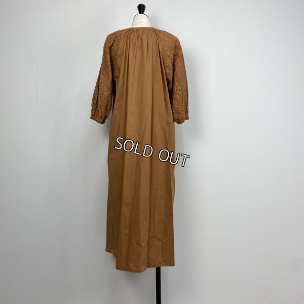 画像2: [PNT]ワンピース レース使い丸衿ブラウスワンピース (2)