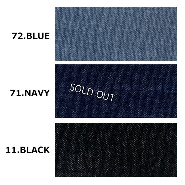 画像3: [PNT]シャツ・ブラウス 袖口リブ使いショート丈デニムブラウス (3)