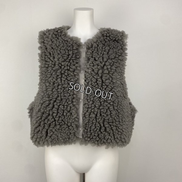 画像1: [PNT]ジャケット スナップ釦ファー使ベスト (1)