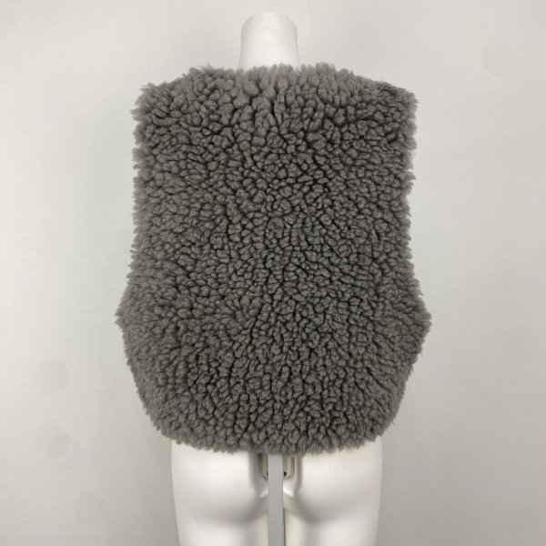 画像2: [PNT]ジャケット スナップ釦ファー使ベスト (2)