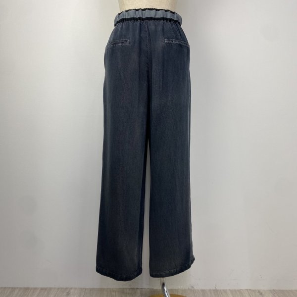 画像2: [PNT]パンツ テンセルウエストゴムワイドパンツ (2)