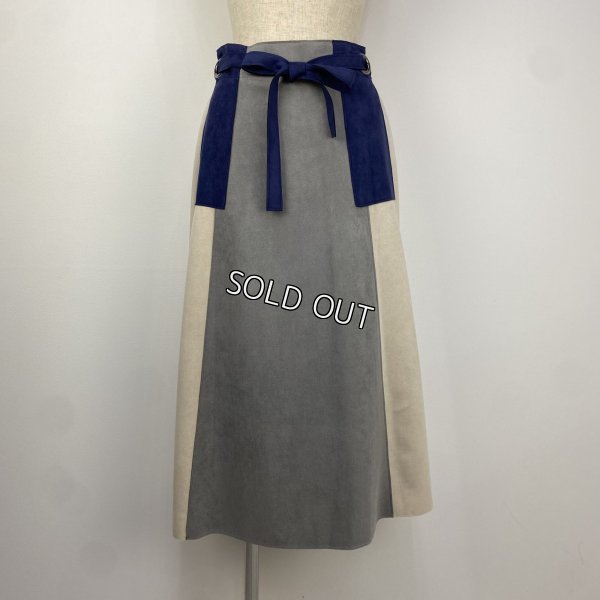 画像1: [PNT]スカート ウエスト紐ベルト付スカート (1)