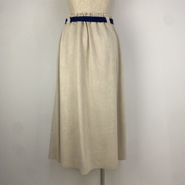 画像2: [PNT]スカート ウエスト紐ベルト付スカート (2)
