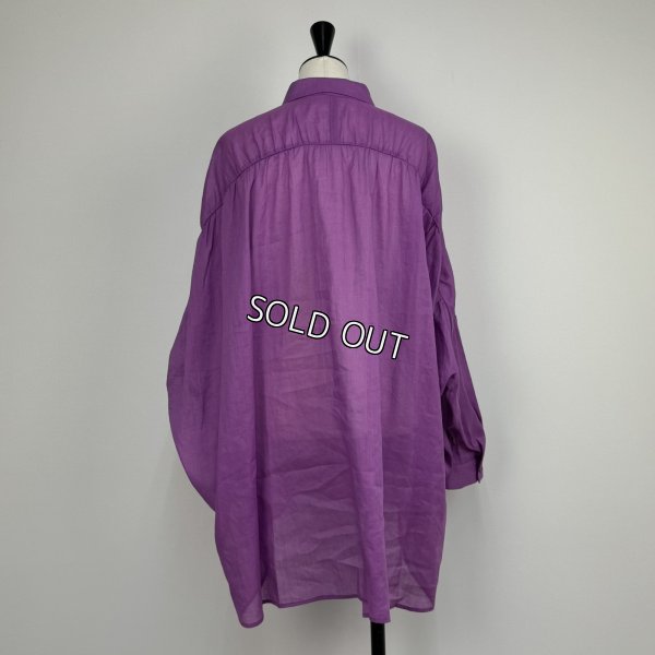 画像2: [PNT]シャツ・ブラウス 衿付麻 (2)