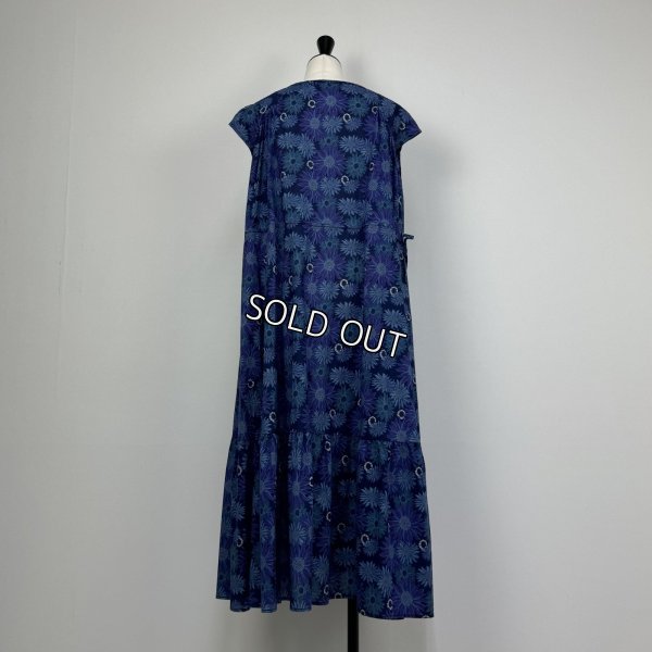 画像2: [PNT]ワンピース ペチコート付綿プリントノースリーブ (2)