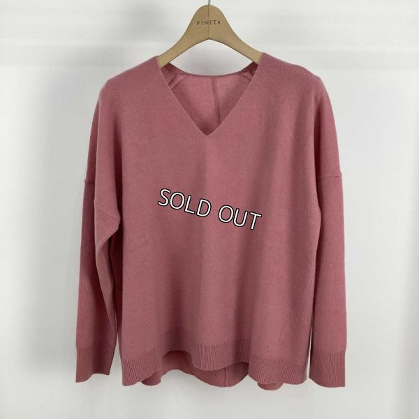 画像2: [PINETA]ニット カシミア　Vネック (2)