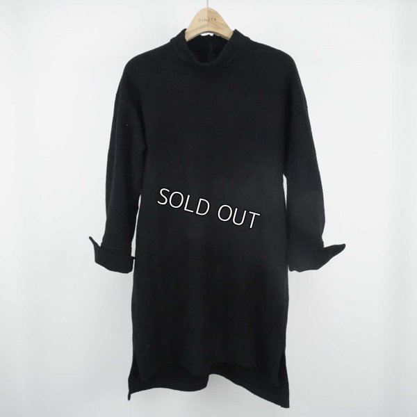 画像4: [PINETA]チュニック ウール混バルキージャガード　ハイネックスリット入り (4)