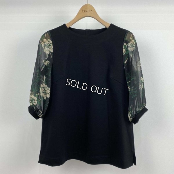 画像2: [PINETA]花柄プリント切替ブラウス (2)