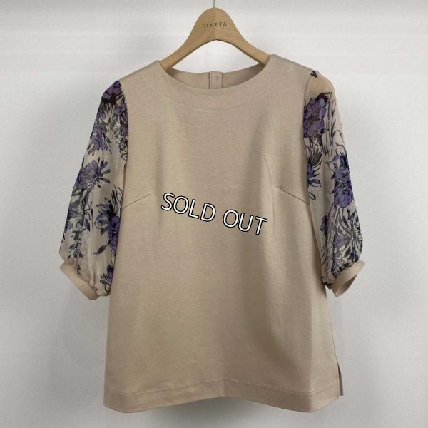 画像4: [PINETA]花柄プリント切替ブラウス (4)