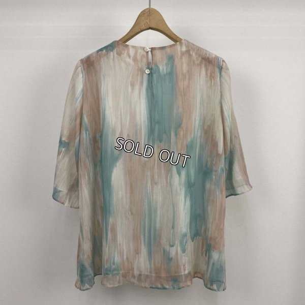 画像2: [PINETA]楊柳プリントブラウス (2)