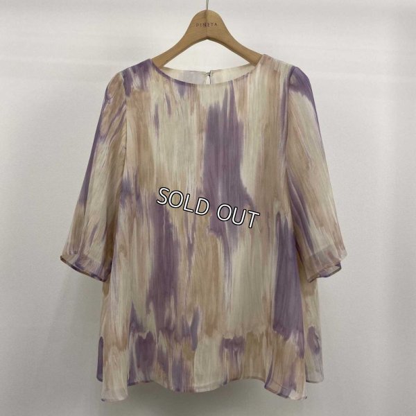 画像3: [PINETA]楊柳プリントブラウス (3)