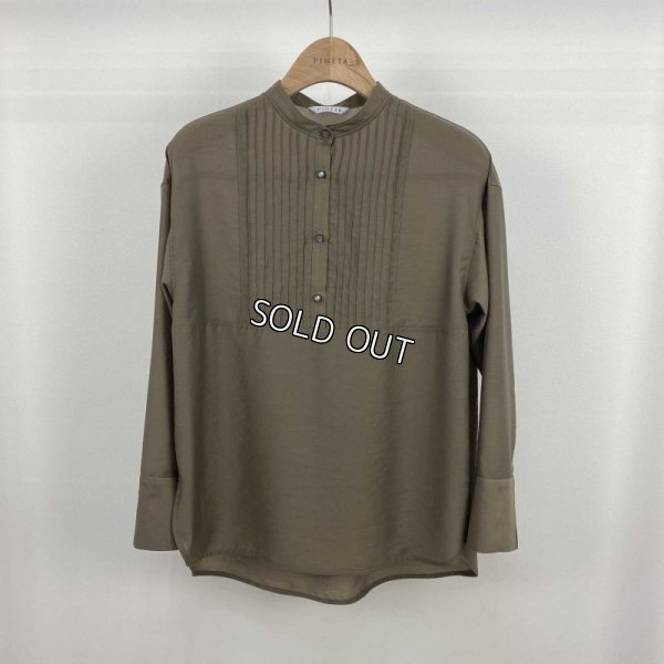 画像3: [PINETA]ハイブリドレーヨンブラウス (3)