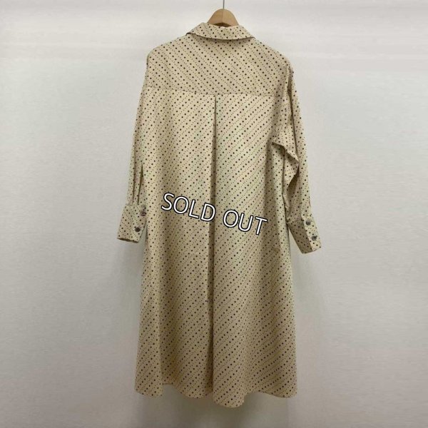 画像2: [PINETA]綿サテンプリントシャツワンピース (2)