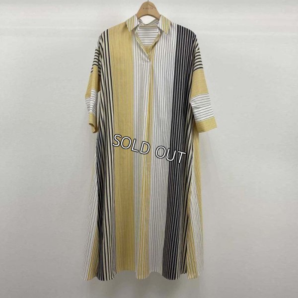 画像3: [PINETA]パネルストライプシャツワンピース (3)