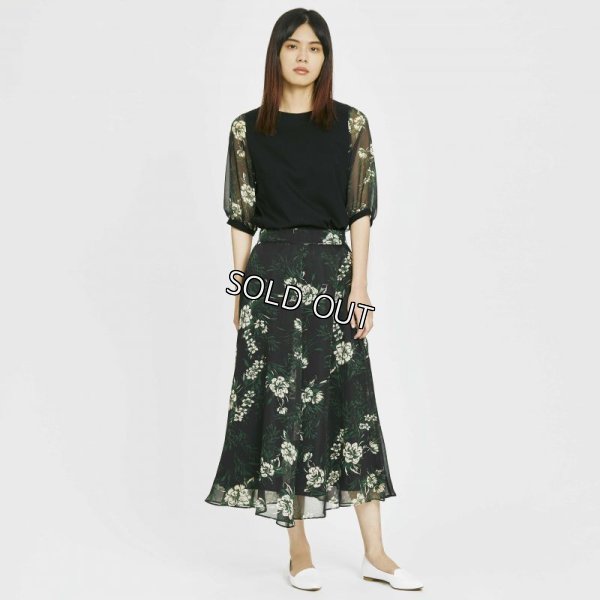 画像2: [PINETA]花柄プリントスカート (2)