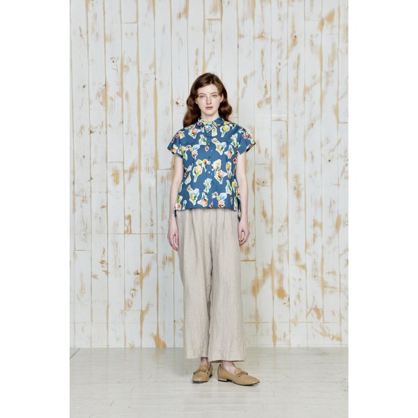 画像2: [PINETA]シャツ・ブラウス フレンチスリーブ　ブラウス/5月上旬配送 (2)