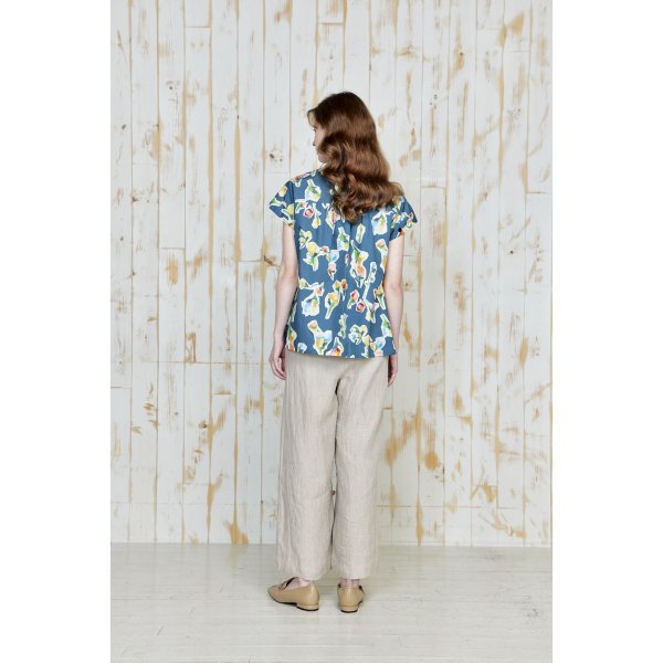 画像4: [PINETA]シャツ・ブラウス フレンチスリーブ　ブラウス/5月上旬配送 (4)