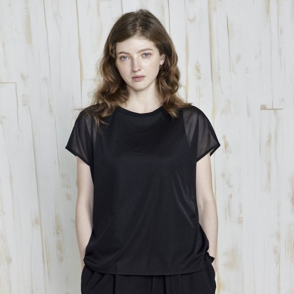 画像1: [PINETA]トップス・Tシャツ タンクトップ付き　フレンチプルオーバー/5月上旬配送 (1)