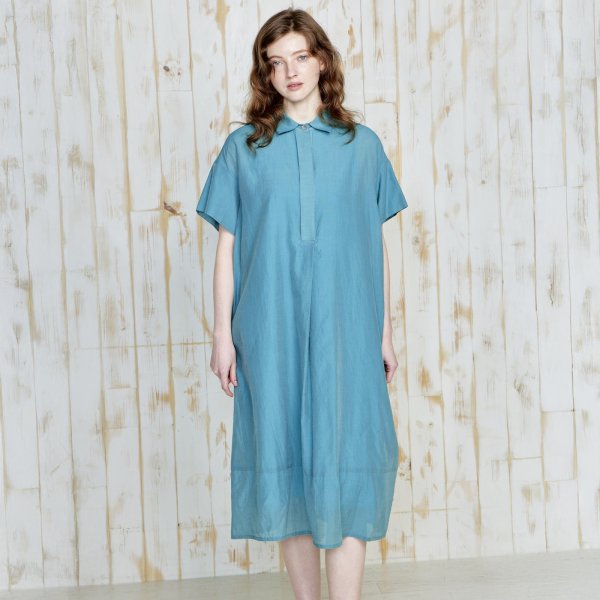 画像1: [PINETA]ワンピース 衿付き裾バルーン型　ワンピース/5月上旬配送 (1)