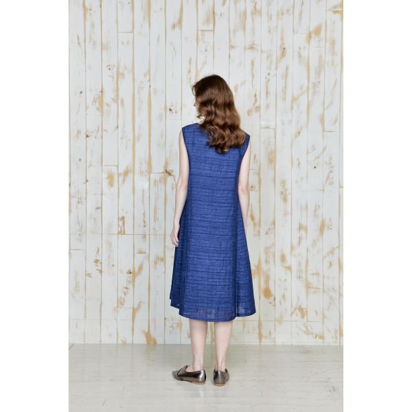 画像4: [PINETA]ワンピース フレンチ袖　裾フレア　ワンピース/5月上旬配送 (4)