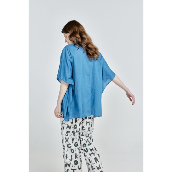 画像3: [PINETA]シャツ・ブラウス 襟付きBigブラウス/3月中旬配送 (3)