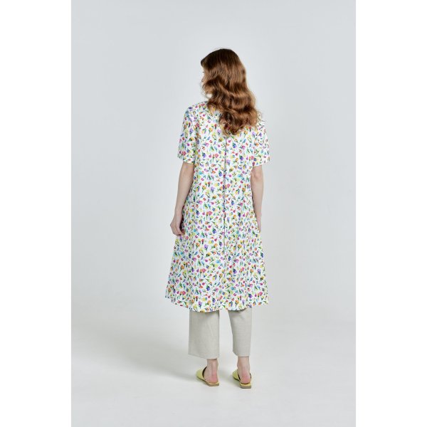 画像3: [PINETA]ワンピース 衿付前開きワンピース/3月中旬配送 (3)